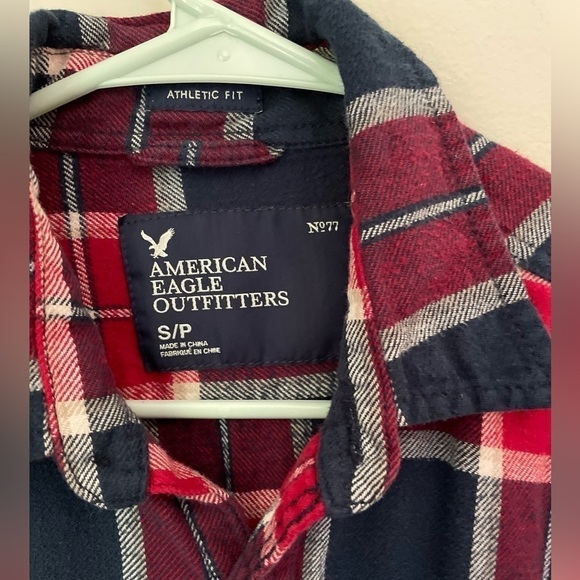 American Eagle Warm Soft Plaid Flannel Size Small - Picture 2 of 7